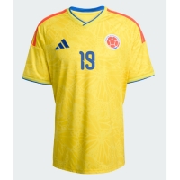 Camiseta Colombia Rafael Santos Borre #19 Primera Equipación Replica Mundial 2026 mangas cortas